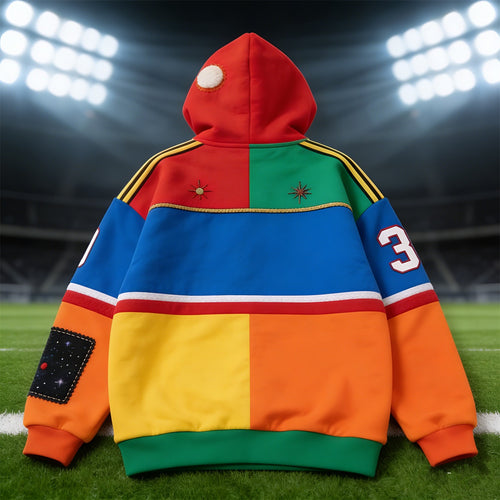 Fashion Casual Printed Polyester Sweater